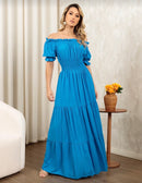 Vestido Feminino com lastex