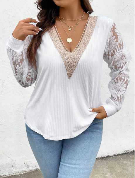 Blusas Bordado Aparar Gola V