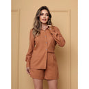 Conjunto Camisa e Shorts Alfaiataria