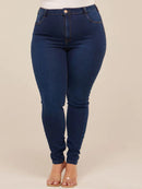 Calca Jeans Azul Escuro
