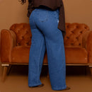 Calca Wide Leg Plus com Detalhe