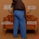 Calca Wide Leg Plus com Detalhe