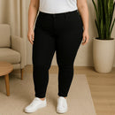Calca Jeans Cintura Alta Plus