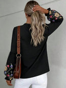Camisa manga com bordado